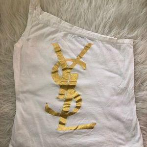 Yves Saint Laurent One Shoulder Top